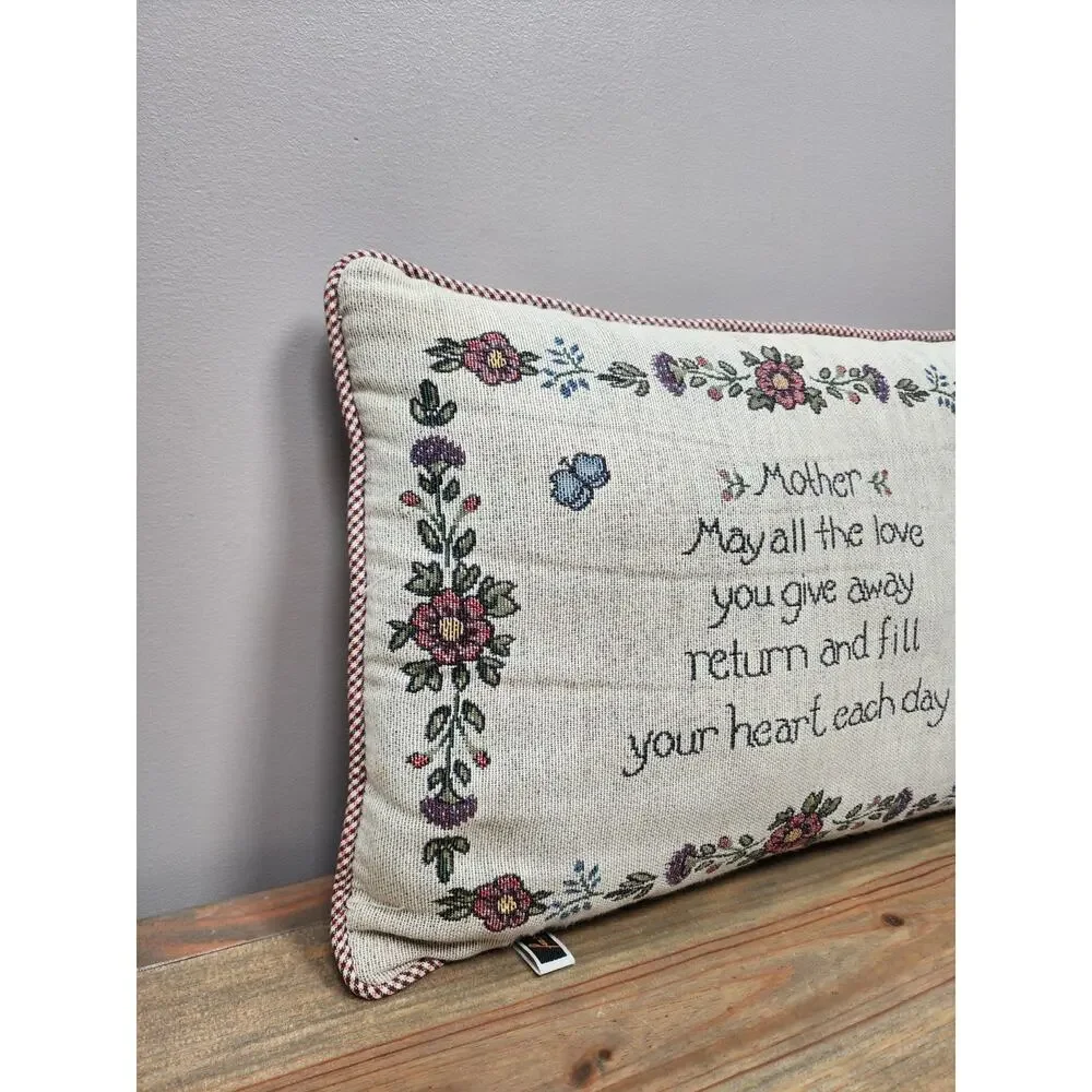 Susan Florence Tapestry Pillow Mother May All The Love
